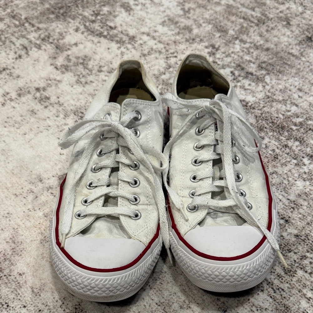 Converse White and Red Sneakers